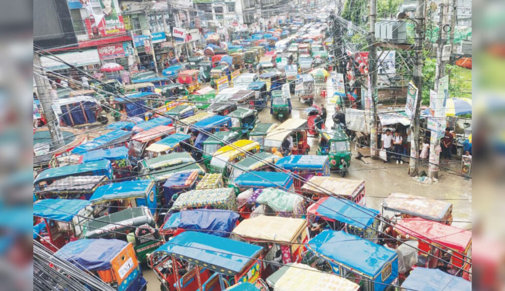 কুমিল্লায় যানজট